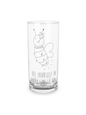 Mr. & Mrs. Panda Tumbler Biene Blume mit Spruch in Transparent