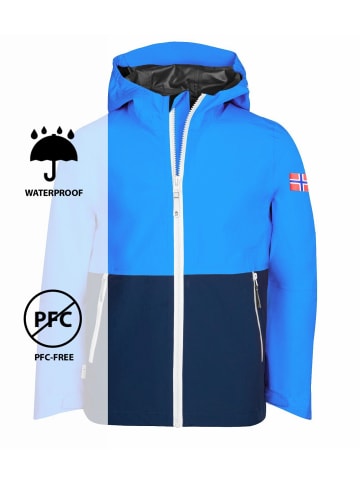 Trollkids Regenjacke "Haugesund" in Marineblau / Mittelblau