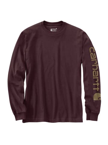 CARHARTT Long Sleeve in weinrot in weinrot