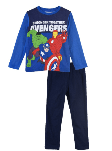 Avengers 2tlg. Outfit: Schlafanzug Ironman Hulk Thor Captain America in Blau