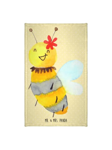Mr. & Mrs. Panda gäste wc handtuch Biene Blume ohne Spruch in Gelb Pastell