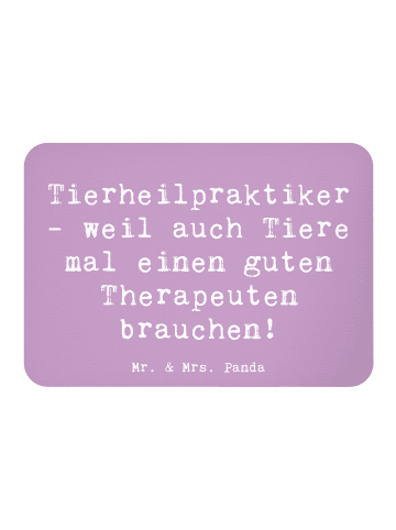 Mr. & Mrs. Panda whiteboardmagnet Spruch Tierheilpraktiker mit S... in Lavendeltraum