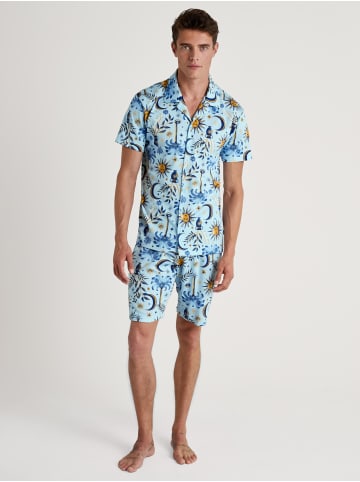 Calida Pyjama in pottery blue