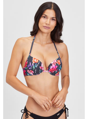 Sunseeker Push-Up-Bikini-Top in marine-bedruckt