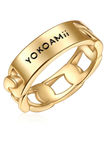 Yokoamii Ring Metall-Legierung in gelbgold
