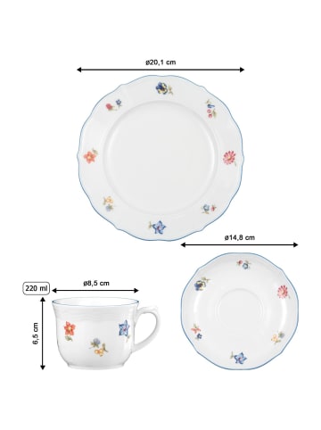 Seltmann Weiden 18-tlg. Kaffeeservice Sonate Nostalgie in Bunt – in bunt