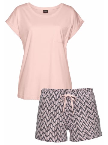 VIVANCE DREAMS Shorty in rosa/dunkelblau-gemustert