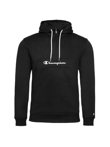 Champion Hoodie Hooded Half Zip in Schwarz