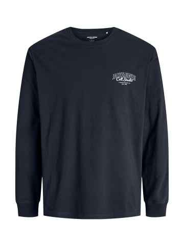 JACK & JONES Junior Longsleeve 'JJMAKOTO TEE' in dunkelblau
