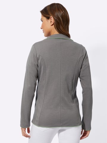 Sieh an! Sweatblazer in grau-meliert