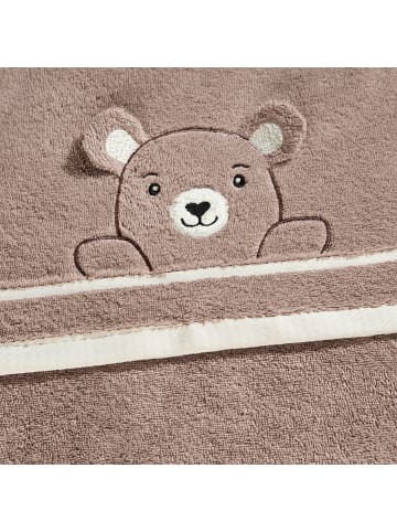 Erwin Müller Frottier Kinder-Badetuch Bär 3D in beige
