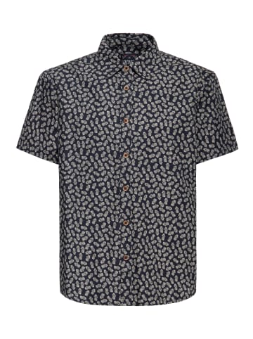 King Kerosin King Kerosin Kurzarmhemd Pineapple in schwarz