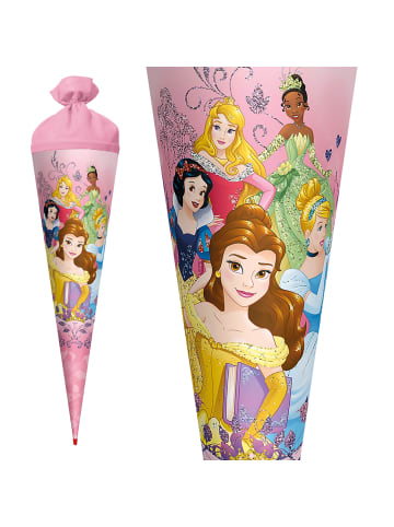 ROTH Schultüte groß Disney Princess 70 cm, Glitter in Rosa