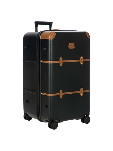 BRIC`s Bellagio Trunk - 4-Rollen-Trolley 74 cm recycelt (cream) in black/tan