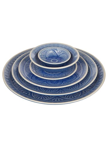 Butlers Butlers Teller SUMATRA 6er-Set in Blau