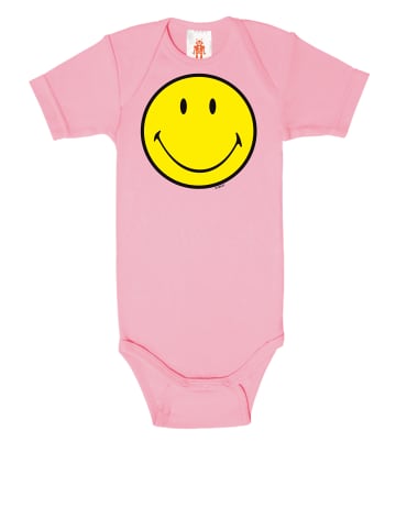 Logoshirt Baby-Body Original Smiley Face in pink