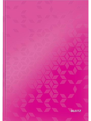 Leitz Notizbuch Wow A4 80 Blatt 90g/qm liniert pink