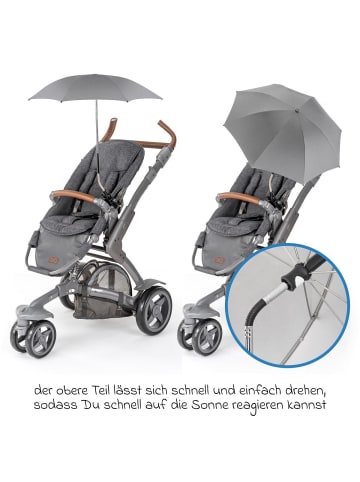 Zamboo Universal Sonnenschirm für Kinderwagen in grau