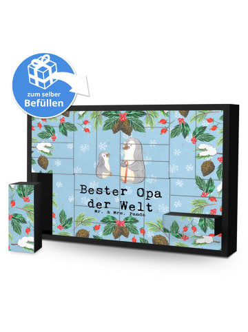 Mr. & Mrs. Panda Befüllbarer Adventskalender Pinguin Bester Opa ... in Eisblau