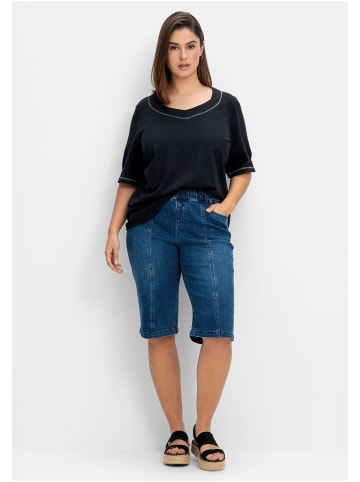 sheego Jeans-Bermudas in blue Denim