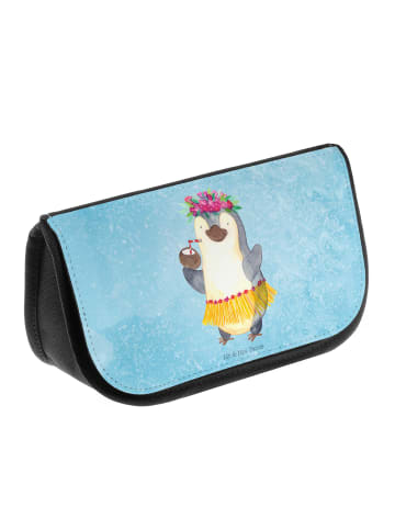 Mr. & Mrs. Panda Make-Up Tasche Pinguin Kokosnuss ohne Spruch in Eisblau
