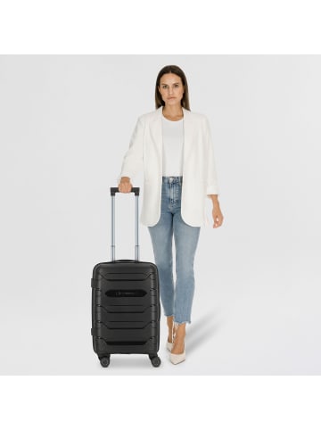 Polestream Strz by Asteroid 4 Rollen Kabinentrolley 55 cm in black