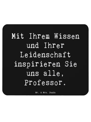 Mr. & Mrs. Panda Mouse Pad Spruch Inspirierender Professor mit S... in Schwarz