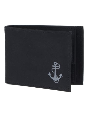 oxmox New Cryptan Geldbörse RFID Schutz 11 cm schwarz-freedom anchor grey