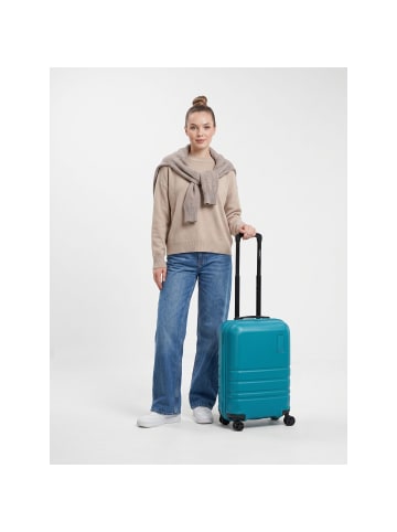 Redolz Pro ABS 4 Rollen Kabinentrolley 53 cm in petrol