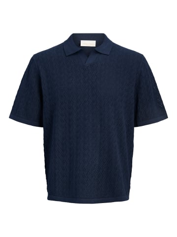 Jack & Jones Gestricktes Polo in Sky Captain