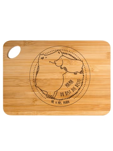Mr. & Mrs. Panda Frühstücksbrettchen Nilpferd Mama mit Spruch in Braun