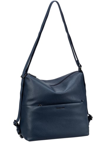 Mandarina Duck Rucksack / Backpack Mellow Leather Hobo Backpack FZT48 in Dress Blue