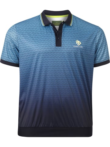 Charles Colby Poloshirt EARL BRICCS in blau gemustert