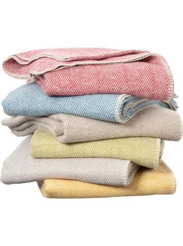 Richter Textilien Baumwolle Bio Wohndecke in apelsine