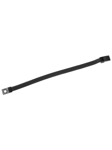 Adeliás Unisex Armband – Textilarmband aus Edelstahl 20,5 cm in weiß