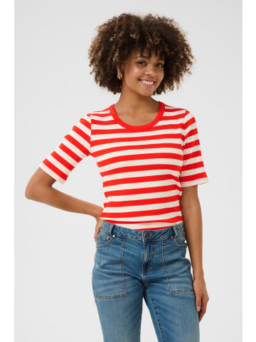 CULTURE T-shirt CUaza Relaxed fit in Red/White Stripe