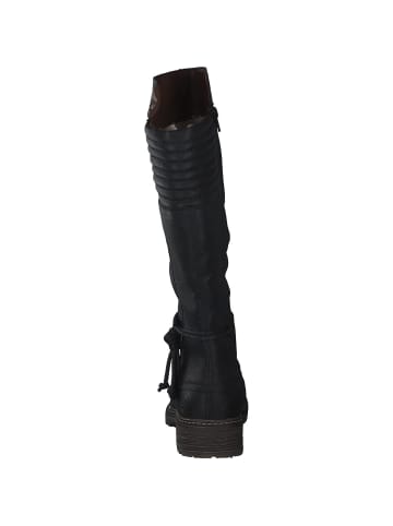 rieker Overknee-Stiefel in Schwarz/Brown