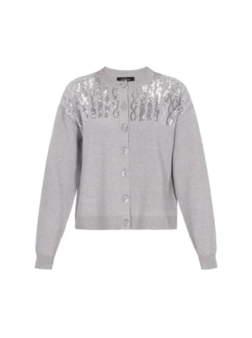 usha BLACK LABEL Women Cardigan in grey melange