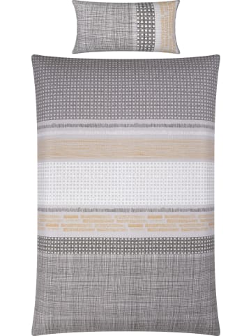 Erwin Müller Seersucker Bettwäsche in grau