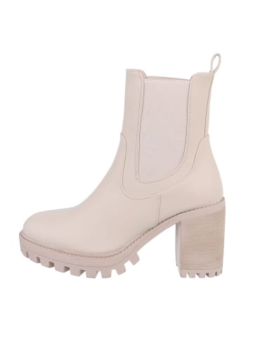 Ital-Design Stiefelette in Beige