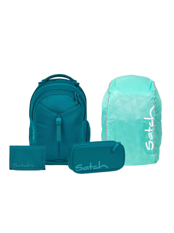 Satch Schulrucksack-Set MATCH "Deep Petrol" 4-teilig in Blau