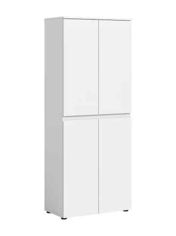 ebuy24 Kleiderschrank Scarpa Weiß 70 x 37 cm