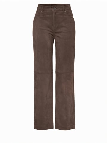 Rosner Kunstlederhose Audrey Straight Pocket in mocca
