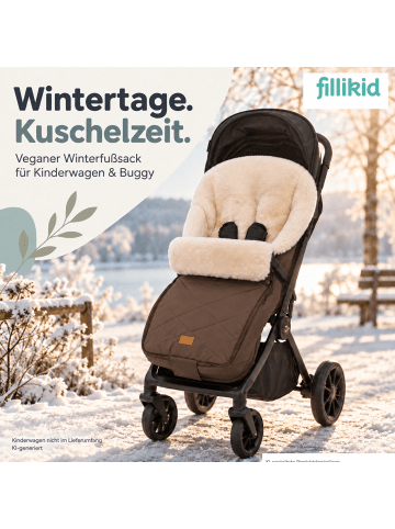 fillikid Winterfußsack Comfort Exclusiv in Braun