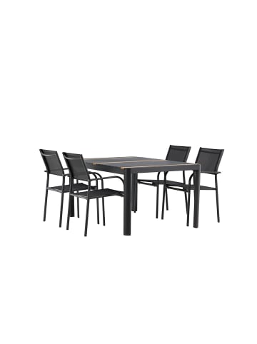 ebuy24 Gartenset TogoSantorini Schwarz 90 x 150 cm