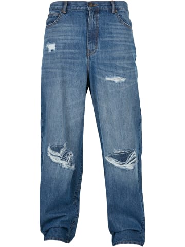 Urban Classics Jeans in mid deepblue destroyed washed
