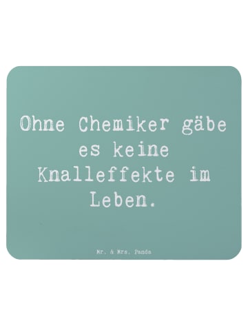 Mr. & Mrs. Panda Mousepad Spruch Chemiker Knalleffekte mit Spruch in Meeresbrise