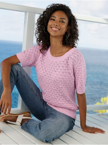 Heine Kurzarmpullover in rosé