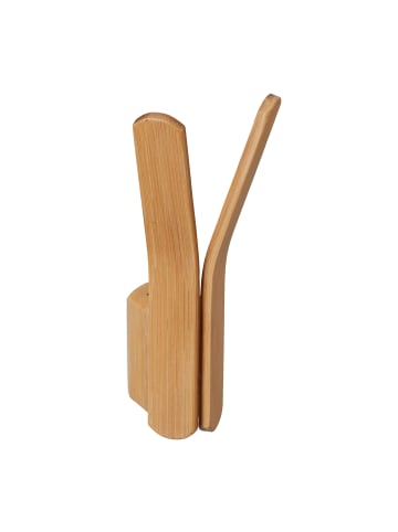 relaxdays 2 x Wandhaken "doppelt" in Natur