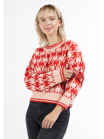 myMo Damen Strickpullover in Rot